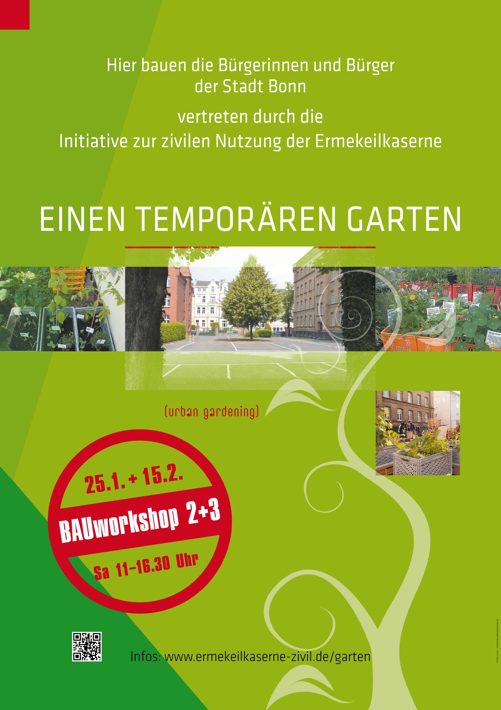 Der Ermekeilgarten in der Bonner Ermekeilkaserne